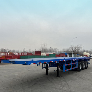 Multi Purpose 3 Axle Flatbed Semi Trailer for African Port Inland Multimodal Container and Goods Transport