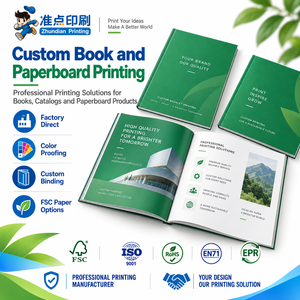 Custom Passport Booklet Printing Paperboard Gold Foil Embossed